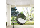 EEI-2654-GRY-WHI Hide Outdoor Patio Swing Chair Without Stand By Modway