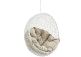 EEI-2654-WHI-BEI Hide Outdoor Patio Swing Chair Without Stand By Modway