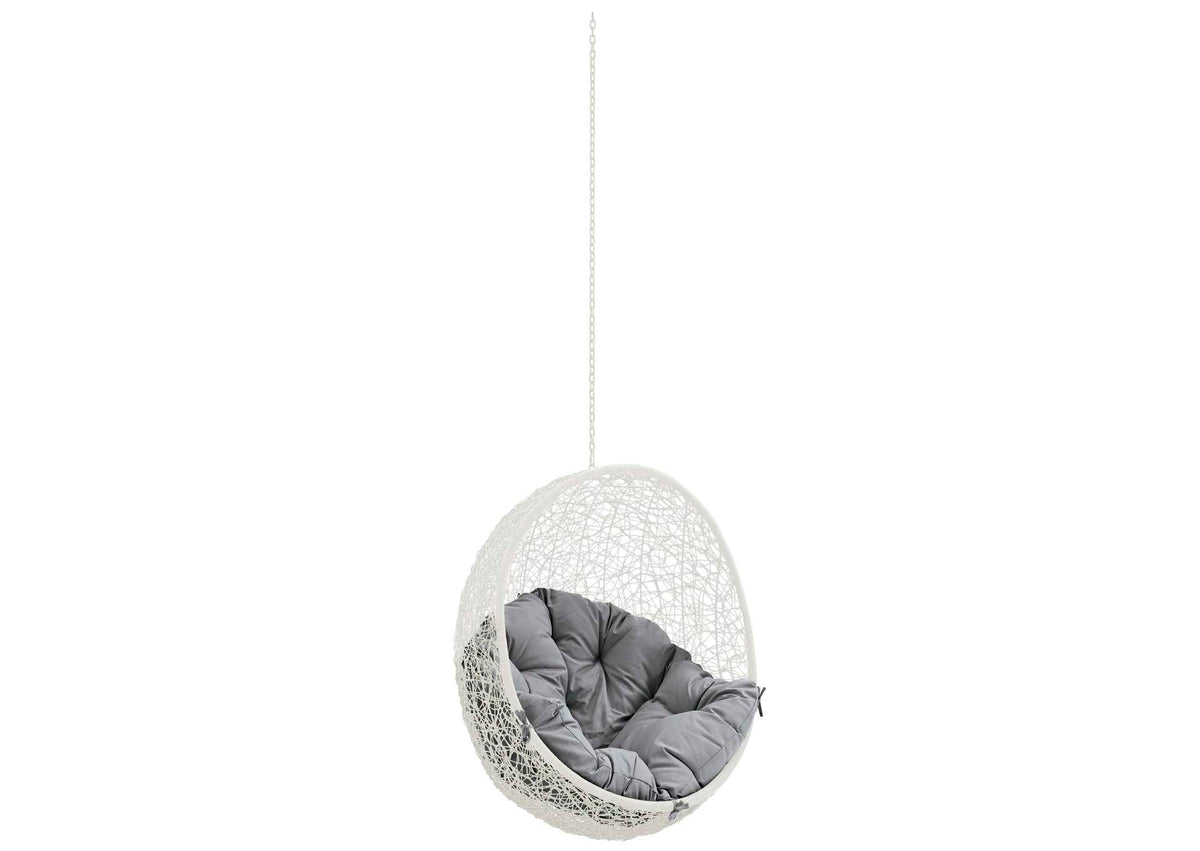 EEI-2654-WHI-GRY Hide Outdoor Patio Swing Chair Without Stand By Modway