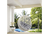 EEI-2654-WHI-GRY Hide Outdoor Patio Swing Chair Without Stand By Modway