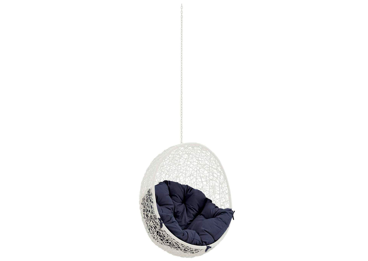 EEI-2654-WHI-NAV Hide Outdoor Patio Swing Chair Without Stand By Modway