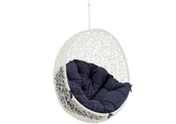 EEI-2654-WHI-NAV Hide Outdoor Patio Swing Chair Without Stand By Modway