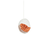 EEI-2654-WHI-ORA Hide Outdoor Patio Swing Chair Without Stand By Modway