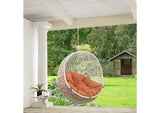 EEI-2654-WHI-ORA Hide Outdoor Patio Swing Chair Without Stand By Modway
