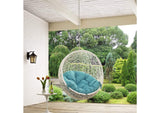 EEI-2654-WHI-TRQ Hide Outdoor Patio Swing Chair Without Stand By Modway