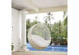 EEI-2654-WHI-WHI Hide Outdoor Patio Swing Chair Without Stand By Modway