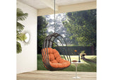 EEI-2656-ORA-SET Whisk Outdoor Patio Swing Chair Without Stand By Modway