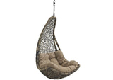 EEI-2657-BLK-MOC-SET Abate Outdoor Patio Swing Chair Without Stand By Modway