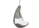 EEI-2657-GRY-WHI-SET Abate Outdoor Patio Swing Chair Without Stand By Modway