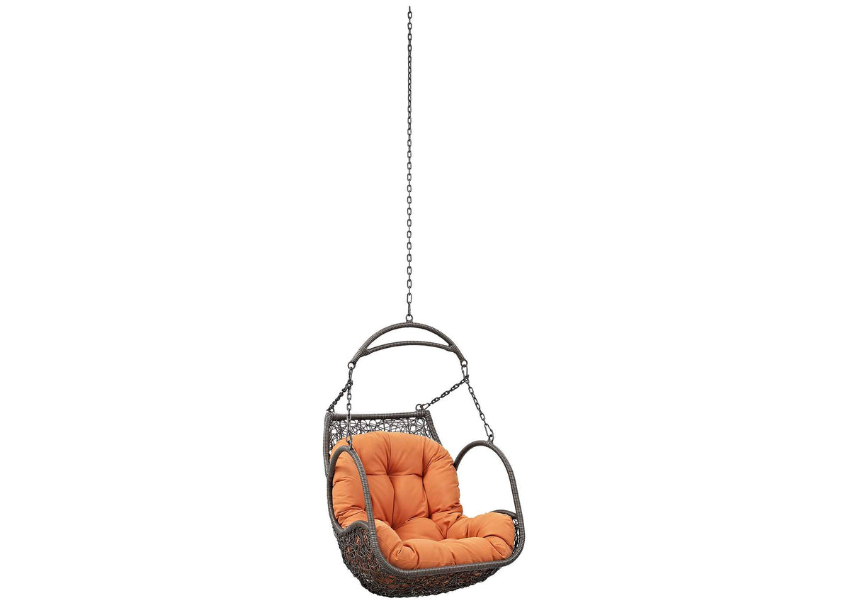 EEI-2659-ORA-SET Arbor Outdoor Patio Swing Chair Without Stand By Modway