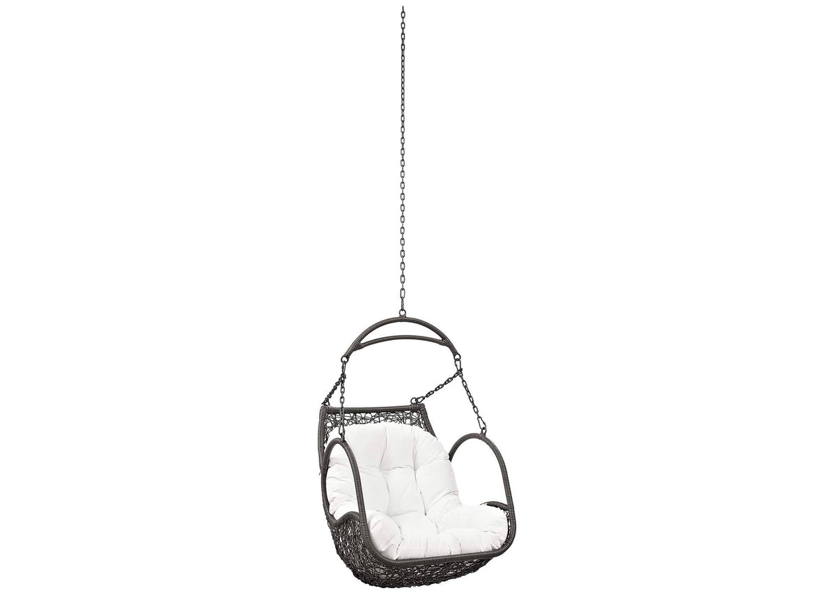 EEI-2659-WHI-SET Arbor Outdoor Patio Swing Chair Without Stand By Modway