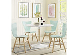 EEI-2666-WHI-SET Whirl Round Dining Table By Modway