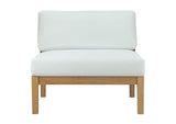 EEI-3107-NAT-WHI-SET Bayport 4 Piece Outdoor Patio Teak Set By Modway