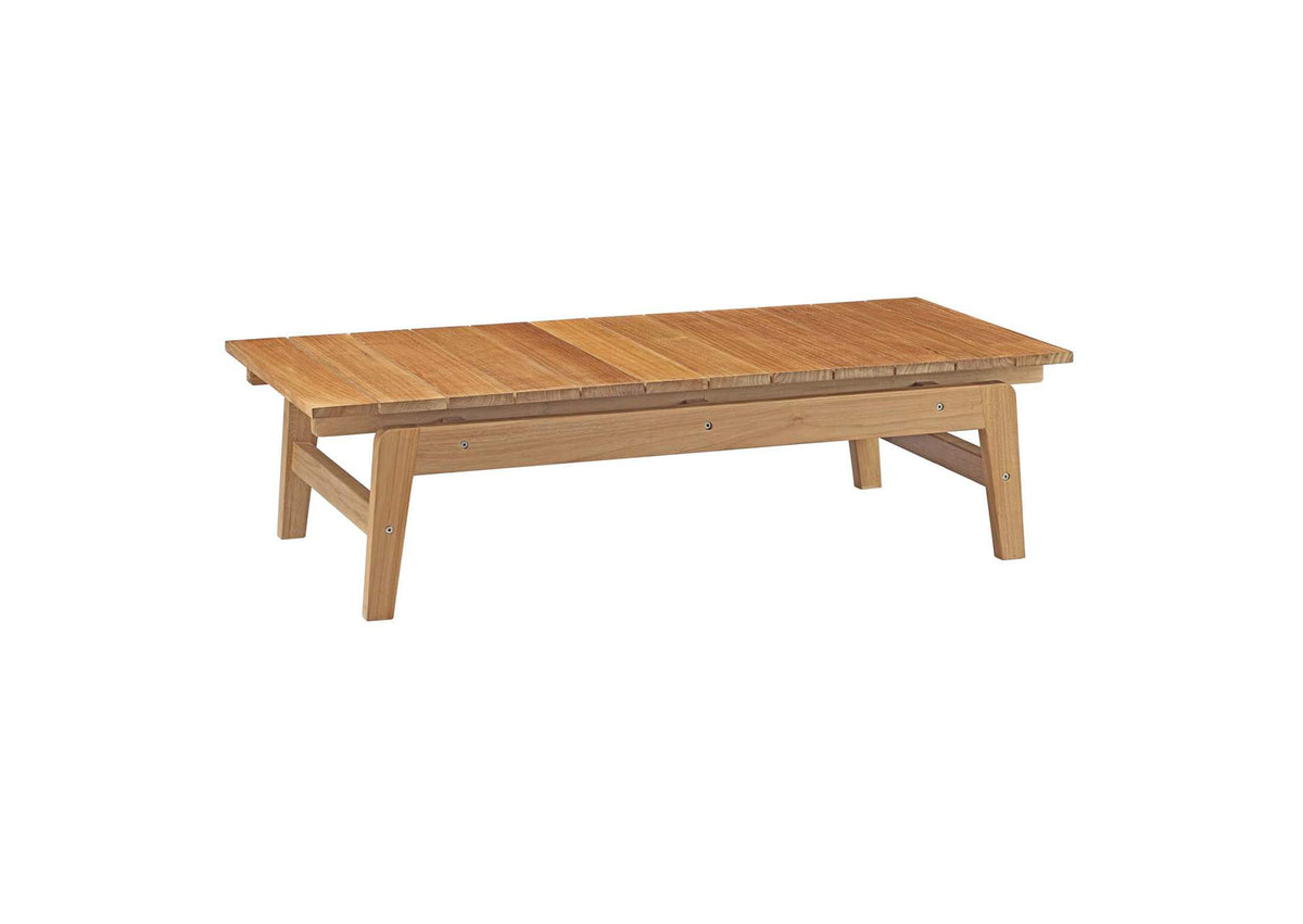 EEI-2699-NAT Bayport Outdoor Patio Teak Coffee Table By Modway