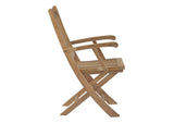 EEI-2703-NAT Marina Outdoor Patio Teak Folding Chair By Modway