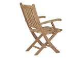EEI-2703-NAT Marina Outdoor Patio Teak Folding Chair By Modway