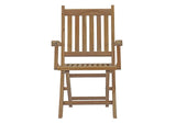 EEI-2703-NAT Marina Outdoor Patio Teak Folding Chair By Modway