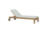 EEI-2711-NAT-WHI Upland Outdoor Patio Teak Chaise By Modway