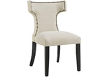 EEI-2741-BEI-SET Curve Fabric Dining Side Chair Set Of 2 By Modway