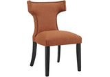 EEI-2741-ORA-SET Curve Fabric Dining Side Chair Set Of 2 By Modway