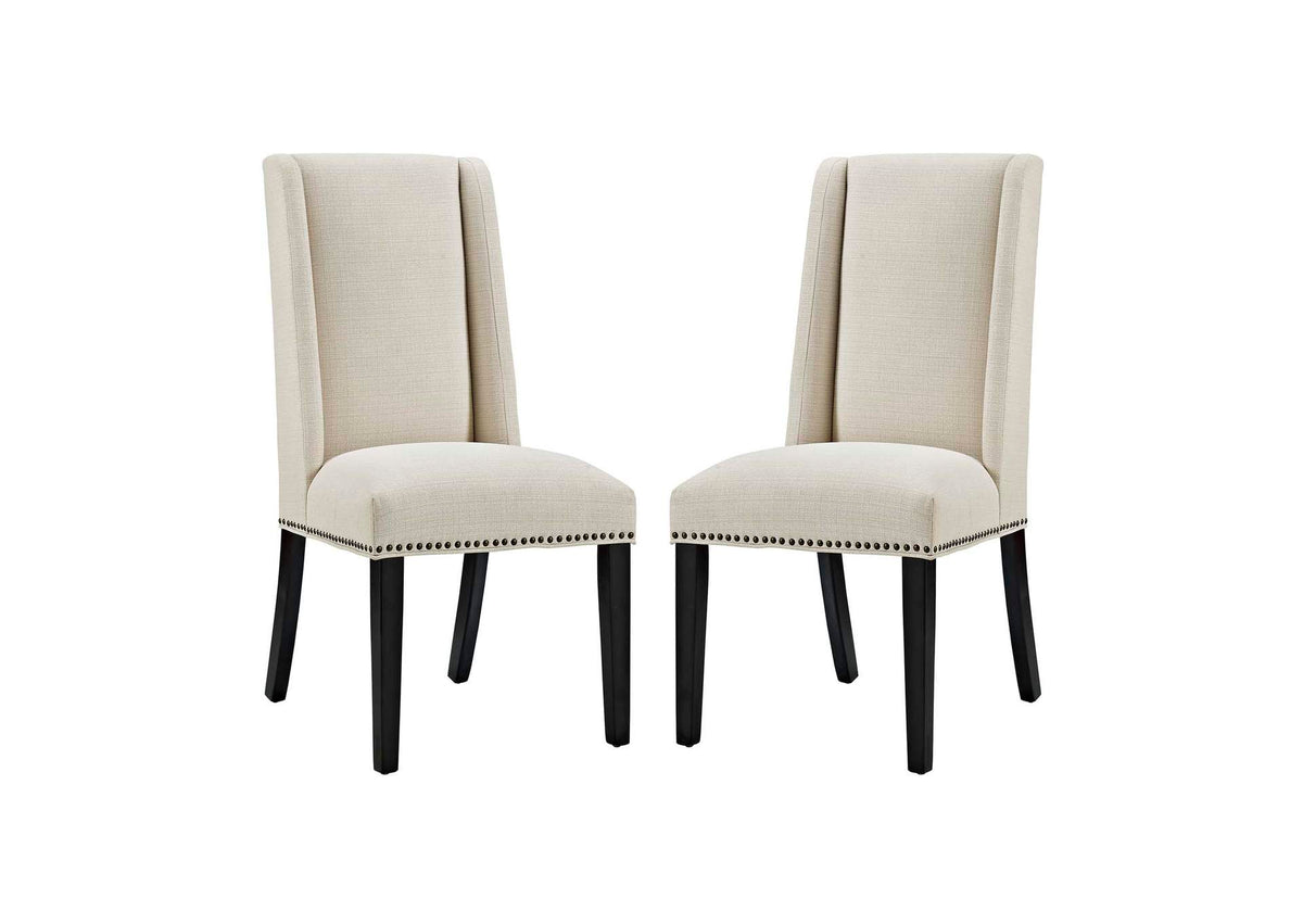 EEI-2748-BEI-SET Baron Fabric Dining Chair Set Of 2 By Modway