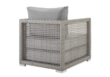EEI-2918-GRY-GRY Aura Rattan Outdoor Patio Armchair By Modway
