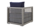 EEI-2918-GRY-NAV Aura Rattan Outdoor Patio Armchair By Modway
