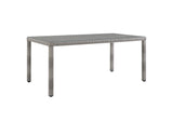 EEI-2921-GRY Aura 68" Outdoor Patio Wicker Rattan Dining Table By Modway