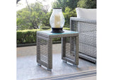 EEI-2922-GRY Aura Outdoor Patio Wicker Rattan Side Table By Modway