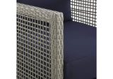 EEI-2923-GRY-NAV Aura Outdoor Patio Wicker Rattan Sofa By Modway