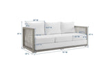 EEI-2923-GRY-WHI Aura Outdoor Patio Wicker Rattan Sofa By Modway