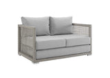 EEI-2924-GRY-GRY Aura Outdoor Patio Wicker Rattan Loveseat By Modway
