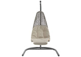 EEI-2952-LGR-BEI Landscape Hanging Chaise Lounge Outdoor Patio Swing Chair By Modway