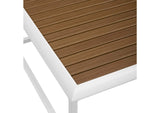 EEI-3021-WHI-NAT Stance Outdoor Patio Aluminum Coffee Table By Modway
