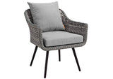 EEI-3023-GRY-GRY Endeavor Outdoor Patio Wicker Rattan Armchair By Modway
