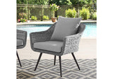 EEI-3023-GRY-GRY Endeavor Outdoor Patio Wicker Rattan Armchair By Modway