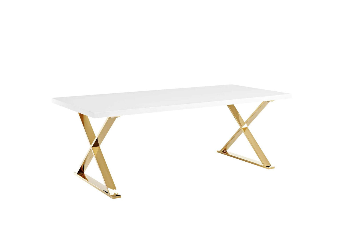 EEI-3034-WHI Sector Dining Table By Modway
