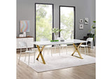 EEI-3034-WHI Sector Dining Table By Modway