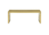 EEI-3035-GLD Gridiron Medium Stainless Steel Bench By Modway