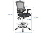 EEI-3043-BLK Calibrate Mesh Drafting Chair By Modway
