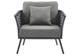 EEI-3054-GRY-CHA Stance Outdoor Patio Aluminum Armchair By Modway