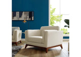 EEI-3063-BEI Chance Upholstered Fabric Armchair By Modway