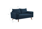 EEI-3091-AZU Revive Upholstered Fabric Loveseat By Modway
