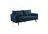EEI-3092-AZU Revive Upholstered Fabric Sofa By Modway