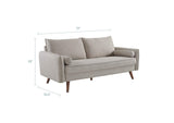 EEI-3092-BEI Revive Upholstered Fabric Sofa By Modway