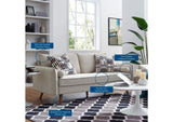 EEI-3092-BEI Revive Upholstered Fabric Sofa By Modway