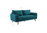 EEI-3092-TEA Revive Upholstered Fabric Sofa By Modway