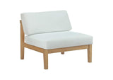 EEI-3107-NAT-WHI-SET Bayport 4 Piece Outdoor Patio Teak Set By Modway