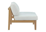 EEI-3107-NAT-WHI-SET Bayport 4 Piece Outdoor Patio Teak Set By Modway