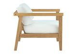 EEI-3111-NAT-WHI-SET Bayport 4 Piece Outdoor Patio Teak Set By Modway